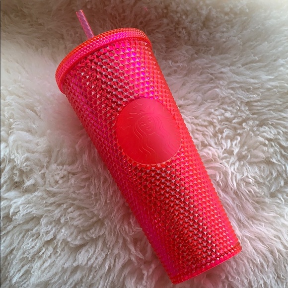 STARBUCKS Winter 2019 Neon Pink Studded Tumbler